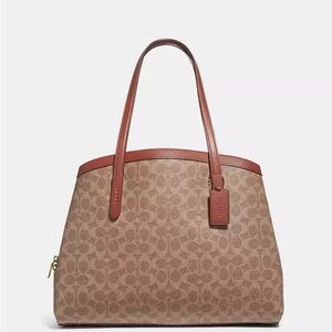 LIKE NEW Large Coach Charlie Signature Coach Canvas